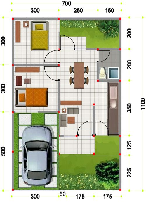 Layout Tipe 45